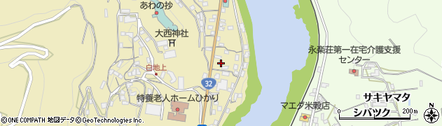 徳島県三好市池田町白地本名109周辺の地図