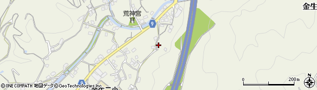 愛媛県四国中央市金生町山田井634周辺の地図