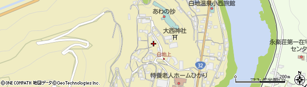 徳島県三好市池田町白地本名966周辺の地図