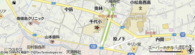 徳島県小松島市中田町奥林30周辺の地図