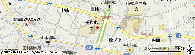 徳島県小松島市中田町奥林29周辺の地図
