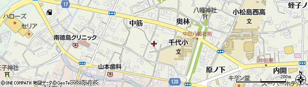 徳島県小松島市中田町奥林67周辺の地図