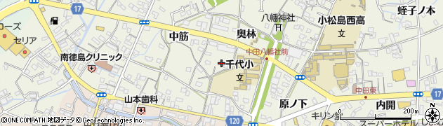 徳島県小松島市中田町奥林65-2周辺の地図