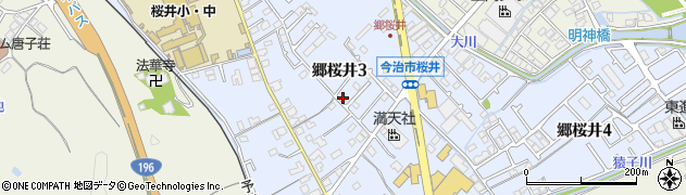 愛媛県今治市郷桜井周辺の地図