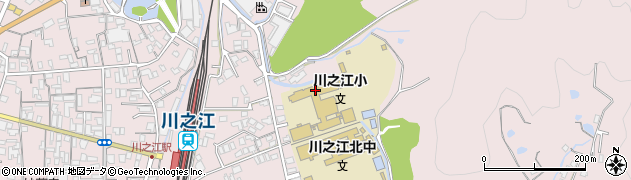 四国中央市立川之江小学校周辺の地図