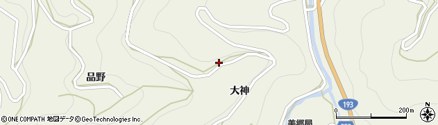 徳島県吉野川市美郷平203周辺の地図