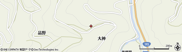 徳島県吉野川市美郷平202周辺の地図