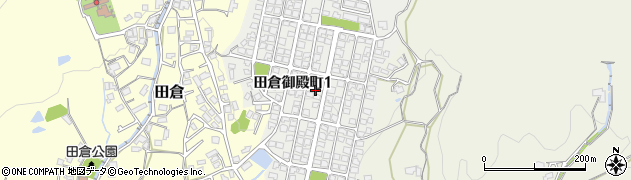 山口県下関市田倉御殿町周辺の地図