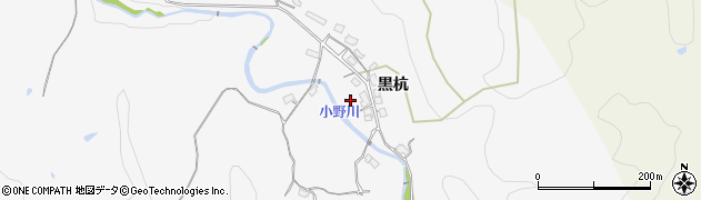 山口県下松市河内（黒杭）周辺の地図