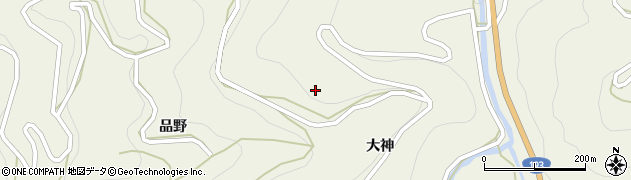 徳島県吉野川市美郷平190周辺の地図