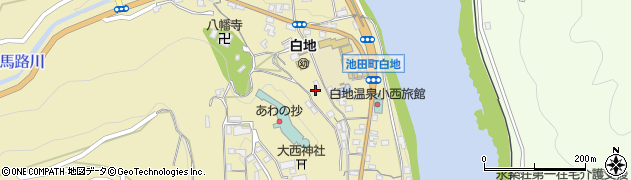 徳島県三好市池田町白地本名163周辺の地図