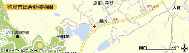 徳島県徳島市方上町溜尻17周辺の地図