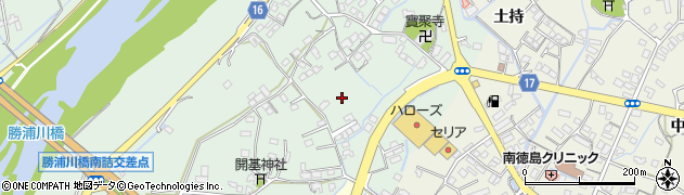 徳島県小松島市江田町周辺の地図