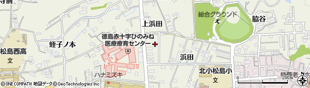 徳島県小松島市中田町浜田56周辺の地図
