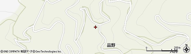 徳島県吉野川市美郷品野133周辺の地図