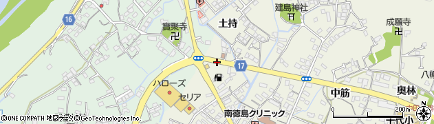 中田郵便局前周辺の地図