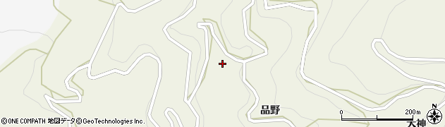 徳島県吉野川市美郷品野154周辺の地図