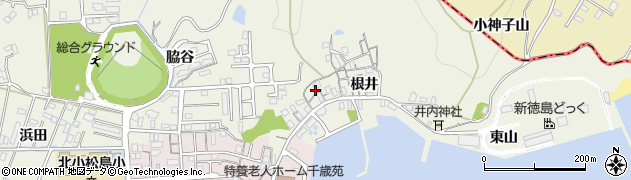 徳島県小松島市中田町根井27周辺の地図