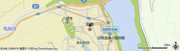 徳島県三好市池田町白地本名153周辺の地図
