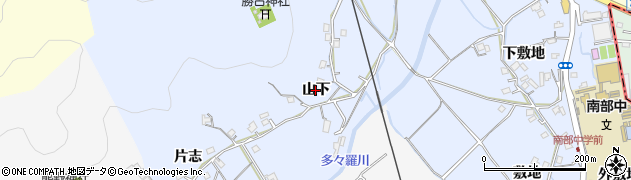 徳島県徳島市勝占町（山下）周辺の地図