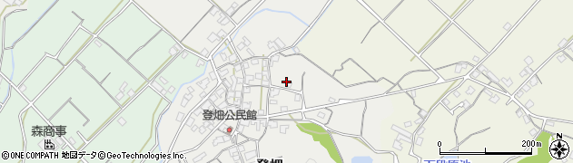愛媛県今治市登畑周辺の地図