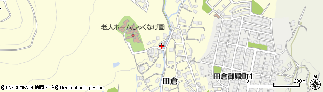山口県下関市田倉118周辺の地図