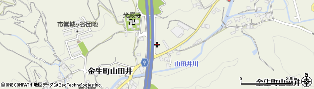 愛媛県四国中央市金生町山田井1460周辺の地図