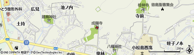 徳島県小松島市中田町奥林6周辺の地図