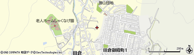 山口県下関市田倉182周辺の地図