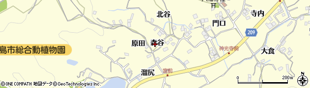 徳島県徳島市方上町森谷18周辺の地図
