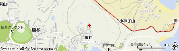 徳島県小松島市中田町根井19周辺の地図