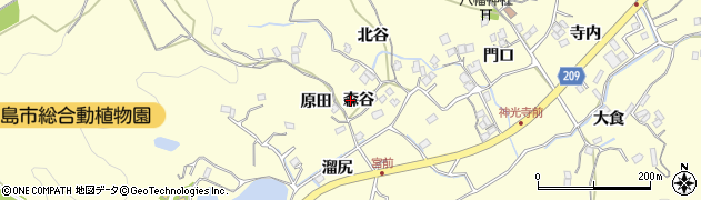 徳島県徳島市方上町森谷20周辺の地図