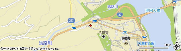 徳島県三好市池田町白地本名1090周辺の地図