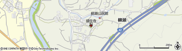 柳生寺周辺の地図