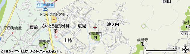 徳島県小松島市中田町（西山）周辺の地図