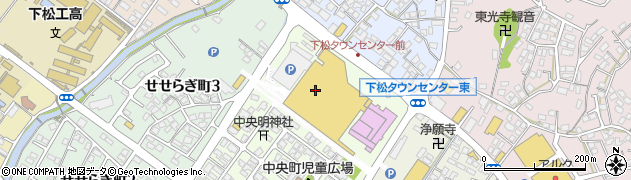 下松タウンセンター　星プラザ・中国新聞文化センター周辺の地図