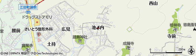 徳島県小松島市中田町池ノ内周辺の地図