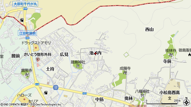 〒773-0015 徳島県小松島市中田町の地図