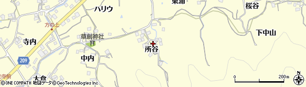 徳島県徳島市方上町所谷49周辺の地図