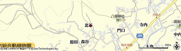 徳島県徳島市方上町北谷23周辺の地図