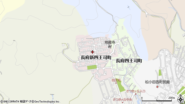 〒752-0941 山口県下関市長府新四王司町の地図