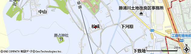 徳島県徳島市勝占町（松成）周辺の地図