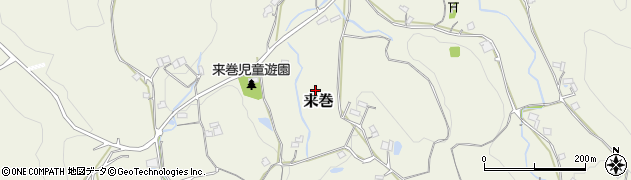 山口県下松市来巻周辺の地図