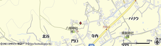 徳島県徳島市方上町（宮谷）周辺の地図