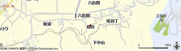 徳島県徳島市方上町（桜谷）周辺の地図