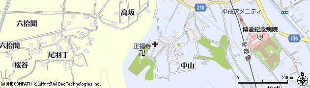 徳島県徳島市勝占町（半谷）周辺の地図