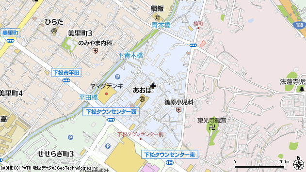 〒744-0029 山口県下松市楠木町の地図