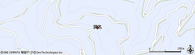 徳島県美馬市穴吹町口山（渕名）周辺の地図
