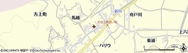 徳島県徳島市方上町（合ノ町）周辺の地図
