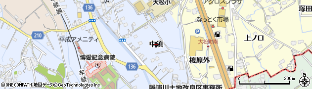 徳島県徳島市勝占町（中須）周辺の地図